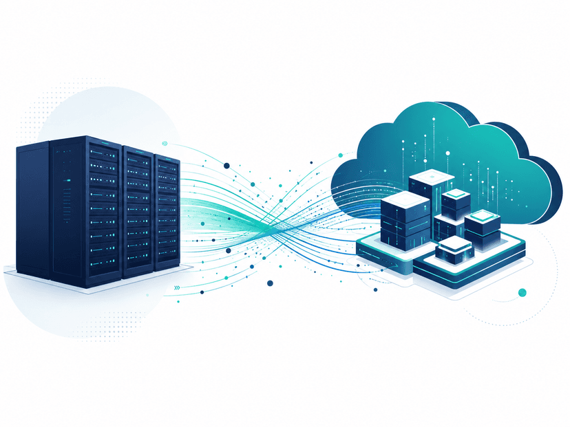 Cloud migration data flow visualization